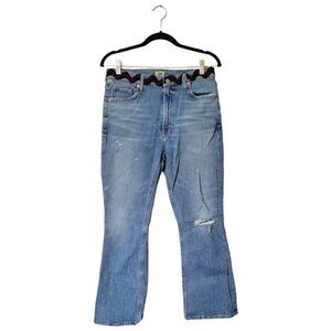 Citizens of Humanity Light Wash Demy Cropped Flare Jeans
